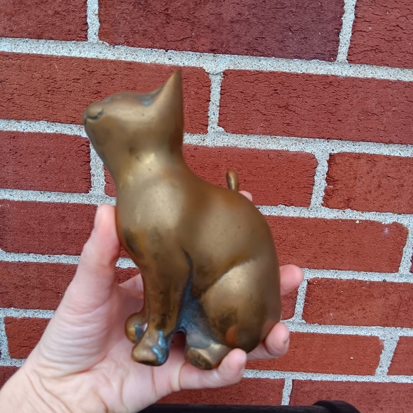 Vintage Brass Cat Figure - Picture 11 of 14